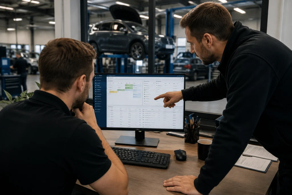 Wat is automotive software: uitleg voor garagebedrijven