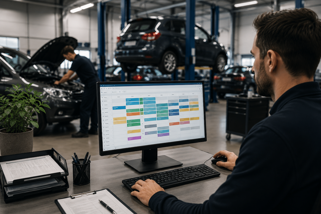 Planning voor garagesoftware