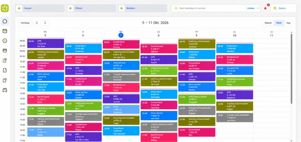 Garagesoftware is de investering waard: weekagenda